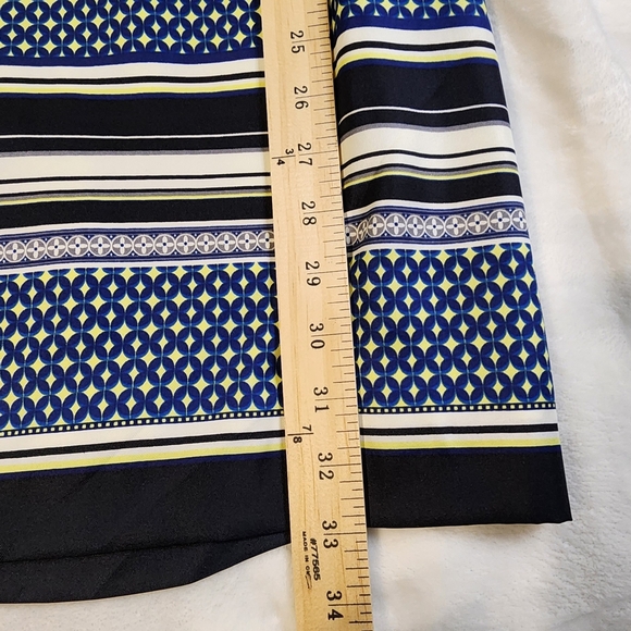 The Limited Chic Blue And Yellow Patterned Dress, Size Small, EUC - Picture 8 of 8